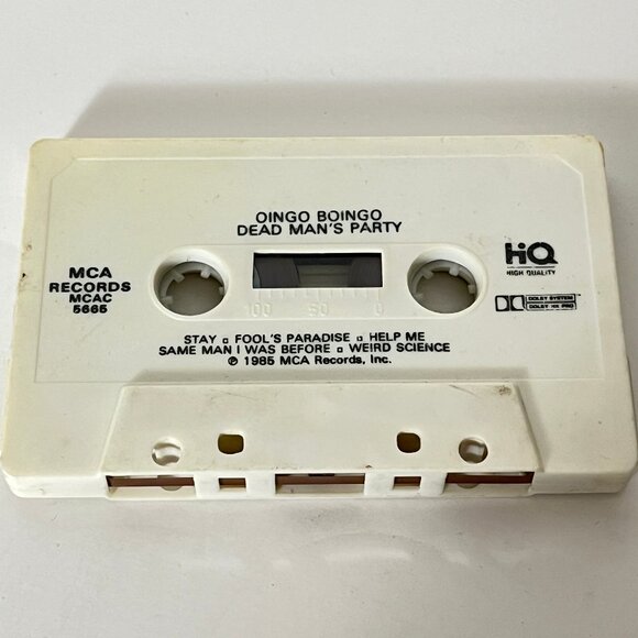 Oingo Boingo Dead Man's Party Cassette Tape MCA 1985 - Picture 5 of 6